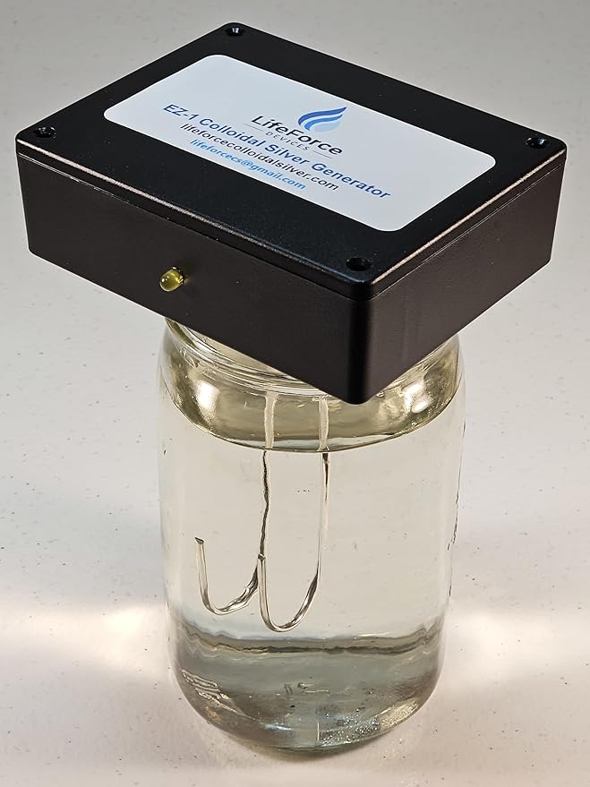 Compact EZ-2 Basic Silver Generator Package – Plug-in DIY Fresh Silver Maker Wires for Home – Make 32oz in 16 Minutes (Gauge-10)