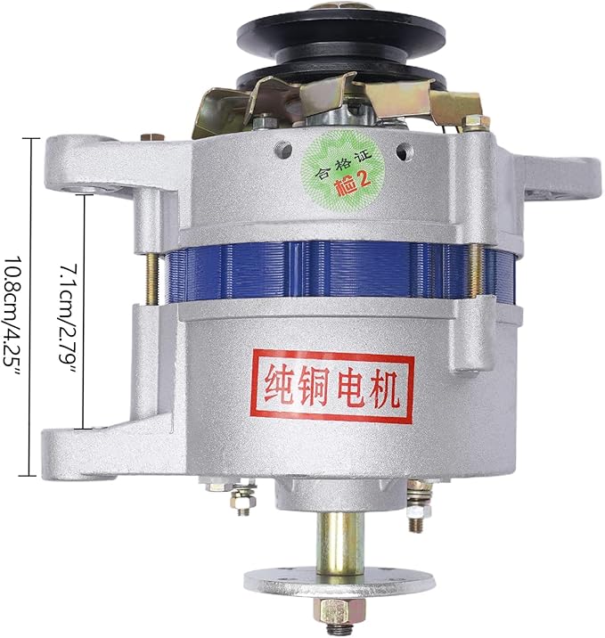 Permanent Magnet Synchronous Generator 1200W 12V Low RPM AC Charging PMA Permanent Magnet Alternator Built-In Voltage Stabilizer