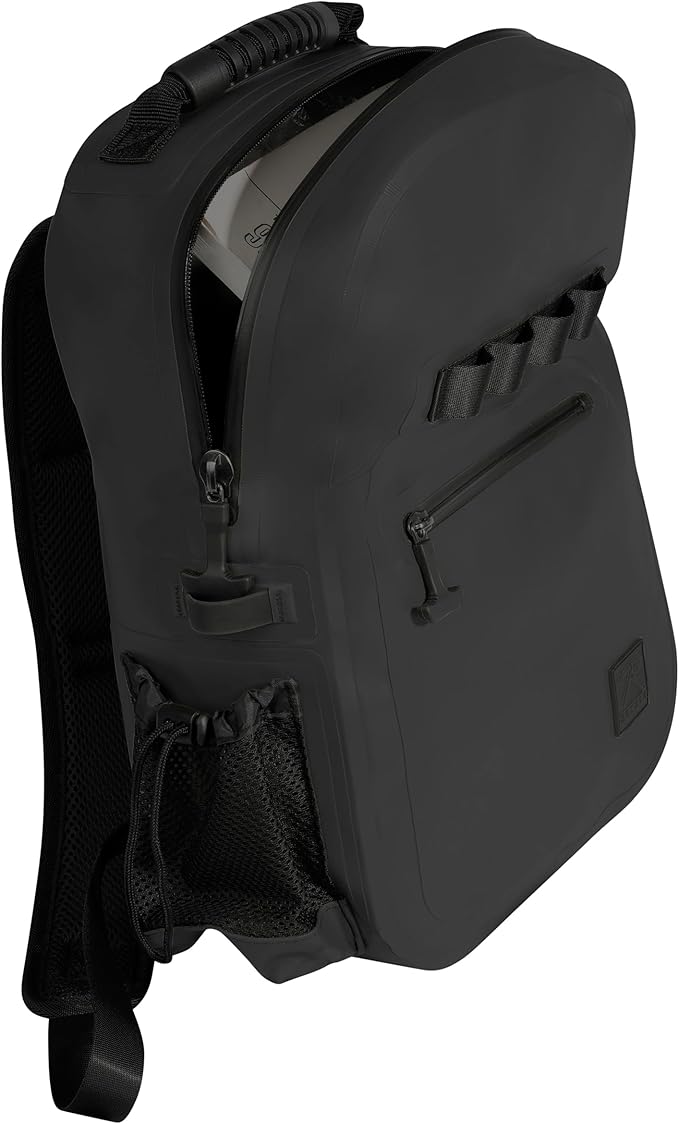 Rothco Waveguard Waterproof Backpack – Dry Storage Bag Hiking Boating Kayaking Canoeing Travel Beach Sack - Black