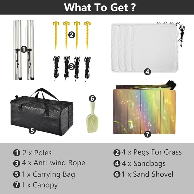 St Patrick's Day Golden Coins Pot Beach Tent Sun Shelter Set UPF50+ UV Protection 10.5 x 9.19 FT Camping Shade Canopy with Sandbags Sand Anchors Carrying Bag and Others