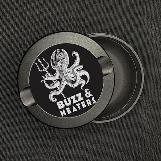 Buzz &amp Heaters Metal Container for Zyn | Metal Holder for Zyn |Metal Can for Zyn | Metal Cases for Zyn Holder | Metal Pouch Cans for Zyn | Offshore King Octopus Anodized