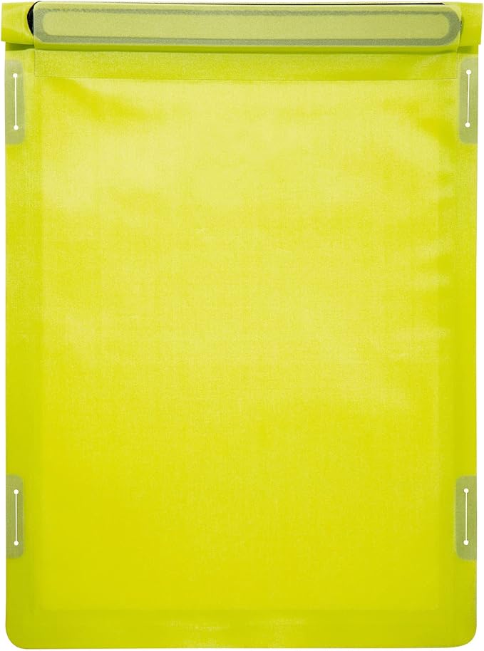 Tatonka WP Dry Bag (A6 / A4) - Waterproof Tablet/Mobile Phone Case with Viewing Window for Operating Touch Displays - Waterproof According to IPX7 Standard - A4 or A6 Format Lime (A4) A4 (375 x