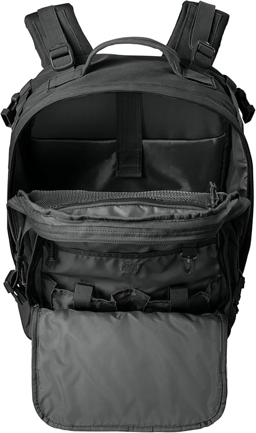 Army Universe Tactical Outdoors MOLLE Backpack 600D Poly Canvas Tough Durable Work &amp Equipment Bag 32L Black