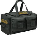 Tactical Gear bag Heavy Duty Duffel Gym bag/Tactical Backpack Custom Embroidered with your own text (Charcoal - Duffel Bag)