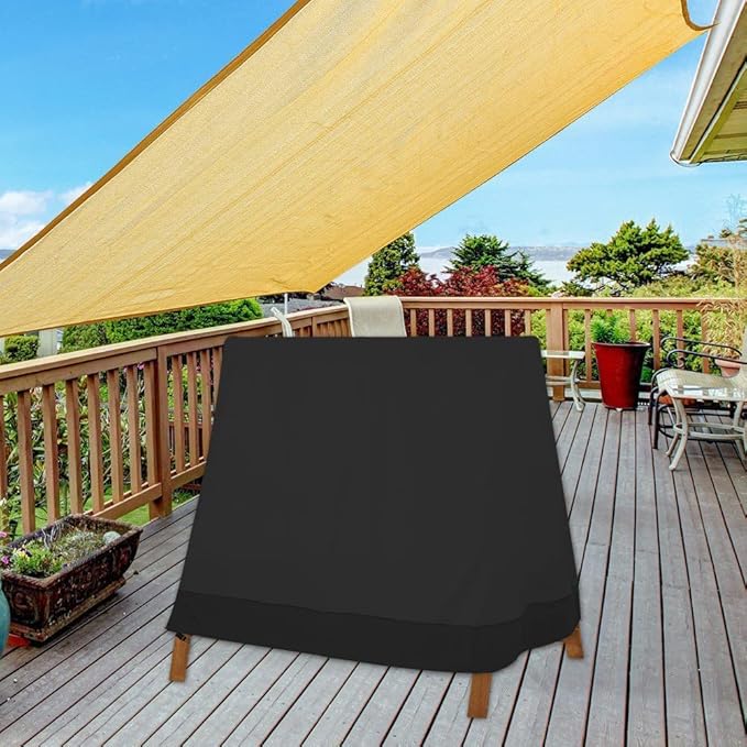Outdoor Garden Swing Cover Waterproof Dust Proof Sun Protection Canopy Hammock Chair Cover for A Frame Swing Seat 183x139x170 Outdoor Furniture Protector