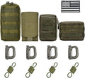 4 Pack Tactical Molle PouchesMolle Backpack AttachmentsSmall Tactical Pouch for Backpack
