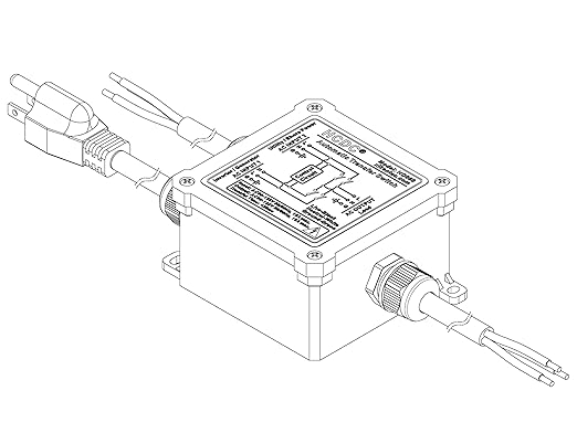 AC120V 15Amp Automatic Transfer Switch ATS Auto Transfer Switch (Core Wires + NEMA 5-15P)