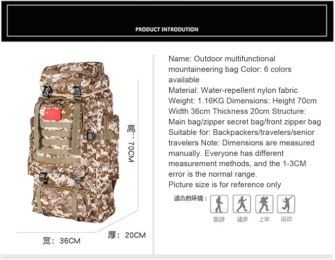 VIDECOR Sling Bag for Men Tactical Sling Backpack Large Shoulder Crossbody Bags Heavy Duty Water Resistant DaypackE