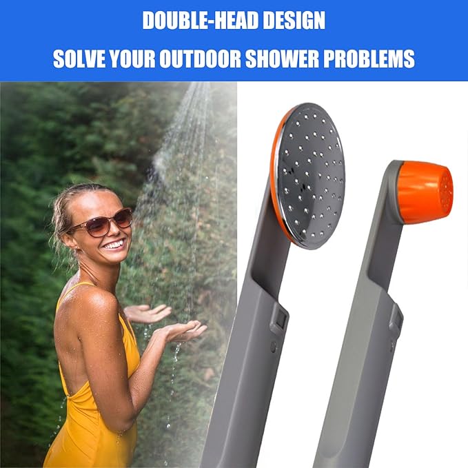 Portable Camping ShowerOutdoor Shower KitBattery PoweredPortable and Easy to CarryFlexible and Easy to MoveThe First Choice for Camping Traveling and Outdoor Activities