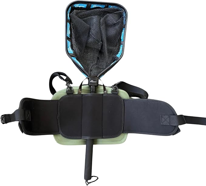 Waterproof Hip Pack | 8L Submersible Lumbar Fishing Waist Pack with Airtight Zipper | Perfect for Fly Fishing Boating Camping Hiking or Paddleboarding | includes free IPX8 Waterproof Phone Case