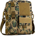 Outdoor Tactical Sling Bag MOLLE Crossbody Pack Chest Shoulder Backpack(Jungle Digital)