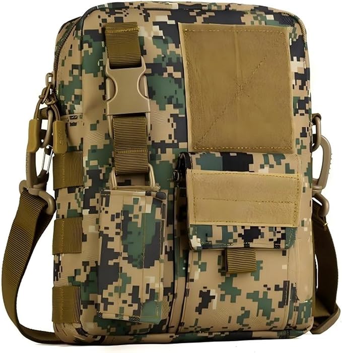 Outdoor Tactical Sling Bag MOLLE Crossbody Pack Chest Shoulder Backpack(Jungle Digital)