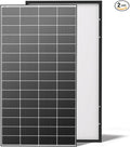 Renogy Solar Panels 640 Watts 18BB N-Type Solar Panel 12 24 Volts Monocrystalline 2PCS 320W On/Off Grid Solar Setup Over 400 Watt Solar Panel 25% Cell Efficiency for Homes Rooftop RV Boat Black