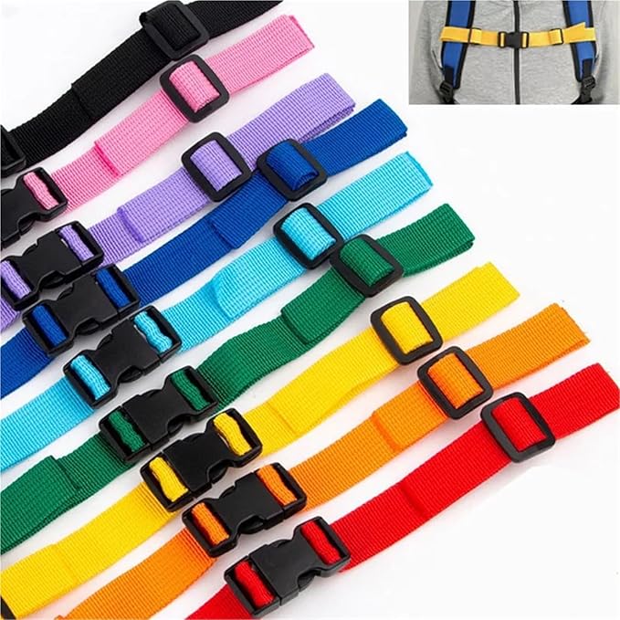 Backpack Strap Pads 6 Pcs Adjustable Tactical Chest Strap Outdoor Harness for Backpack Accessory