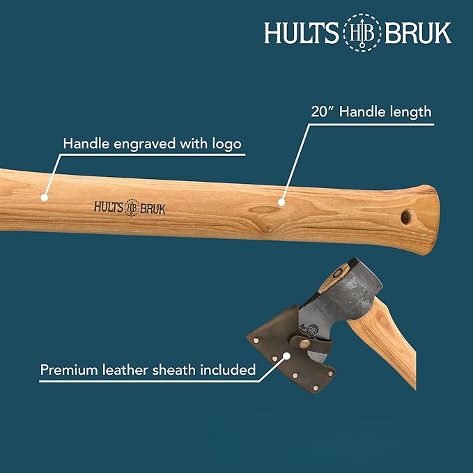 Hults Bruk 840732 Tibro Carpenter Axe - 1.75 lb Head 20 Handle