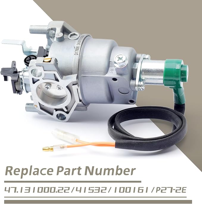 47.131000.22 Generator Carburetor Replacement for Champion 9375/7500 9000/7000 Watt YF190FD-2-211 9000w 439cc Generator Replace 41532 100161 P27-2E