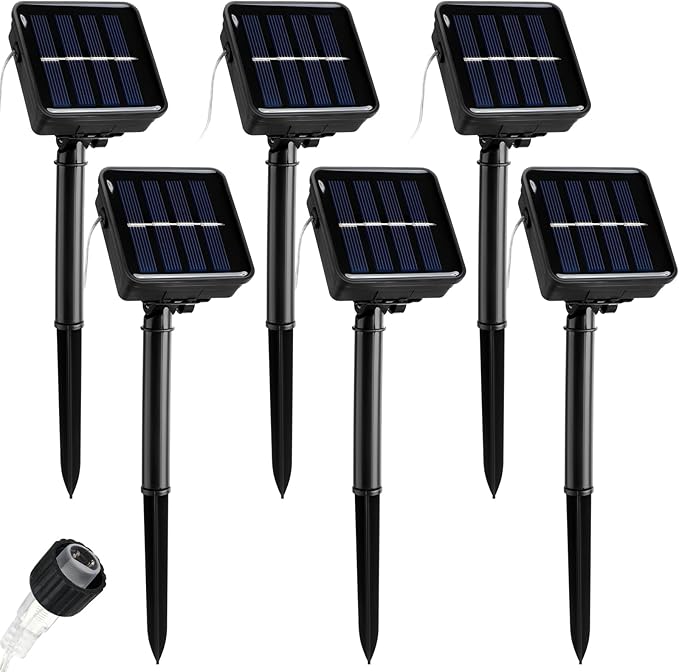 Tellegloww 6 Set Replacement Solar Panel 1.2v 600ma Replacement Parts for Solar Lights with 6.56ft Power Cord Waterproof Solar Panel for Outdoor Lights Solar Flower Lights Garden Landscape Patio Decor