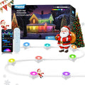 iYogaled Permanent Outdoor Lights for House 50ft Smart RGB Permanent Outdoor Eave Lights with 63 Scene ModesIP65 Waterproof LED Holiday Lighting for Party Halloween Christmas Decoration