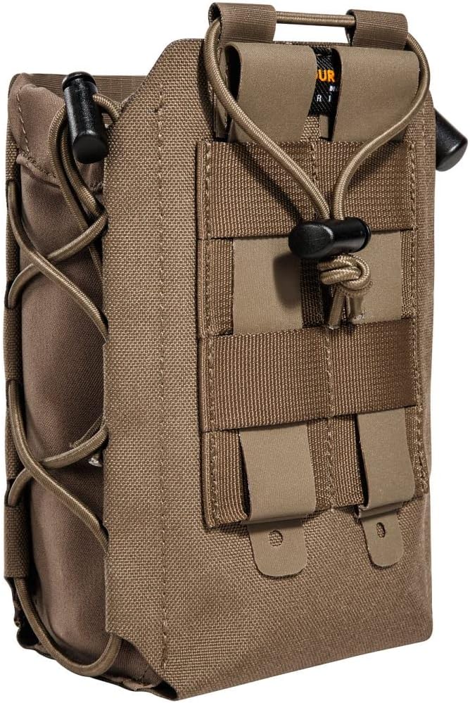 Tasmanian Tiger TT Multipurpose Side Pouch Modular Backpack Accessory Pocket Side Pocket Bottle Pocket with MOLLE System Tripod Bag Coyote Brown