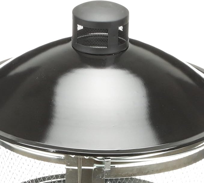 Four Seasons Courtyard Outdoor Fire Pit with Sliding Door and Top Lid 28