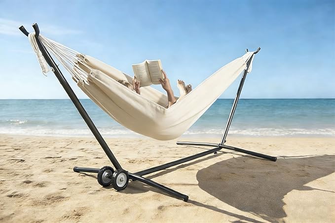 Lazy Daze Hammocks Wheel Kit for Hammock Stands Black Weather Resistant Universal Hammock Stand Wheel for Easy Outdoor Mobility