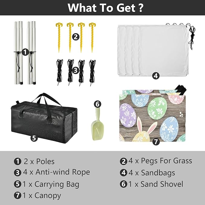 xigua Easter Egg Beach Tent Sun Shelter with Carrying Bag - Silver Coated Oxford Fabric Beach Canopy for Beach Camping Fishing - Includes Windproof Ropes Sandbags &amp Stakes