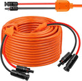 14 Gauge Solar Extension Cable 100FT 10AWG Solar Panel Cable with Female and Male Connector 14AWG Red &amp Black Main Solar Wires Heavy Duty Outdoor Power Cord for RVPhotovoltaic Systems Generat