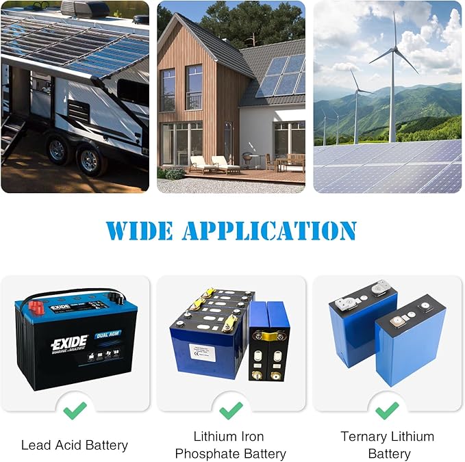 briidea Automatic Transfer Switch 50A 5500 Watt ATS Dual Power Controller for Off Grid Solar Wind Systems DC 12V 24V 48V AC 110V 220V Black