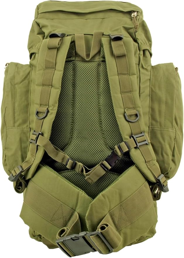 Generic Wilderness Essentials XL Tactical Backpack 66.8L Hunting Camping Hiking Military Assualt Bug Out Military Green Molle Adventure Daypack Large