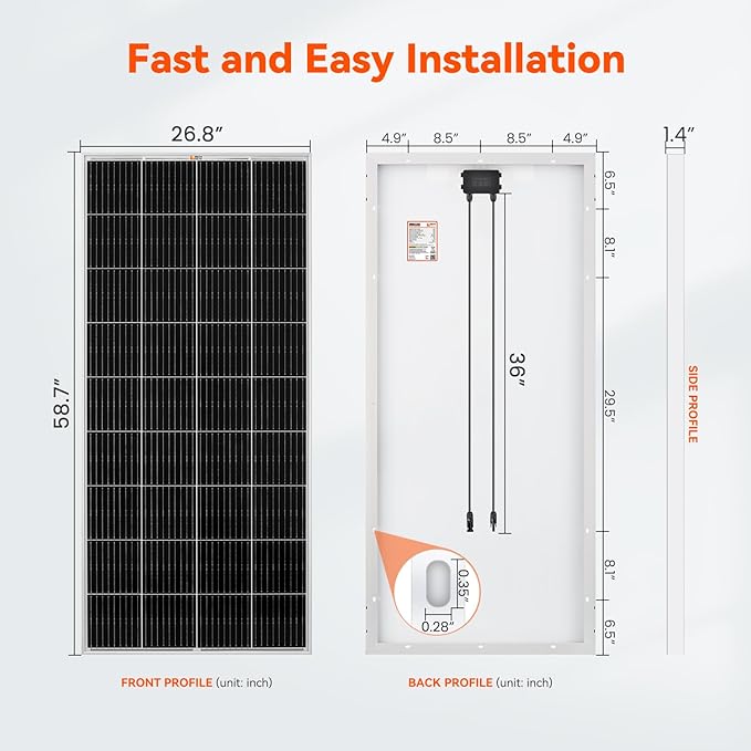 RICH SOLAR 400 Watt Solar Kit Contains 2 high Efficiency 200W Monocrystalline Panels with 9 busbars and 40A MPPT Controller