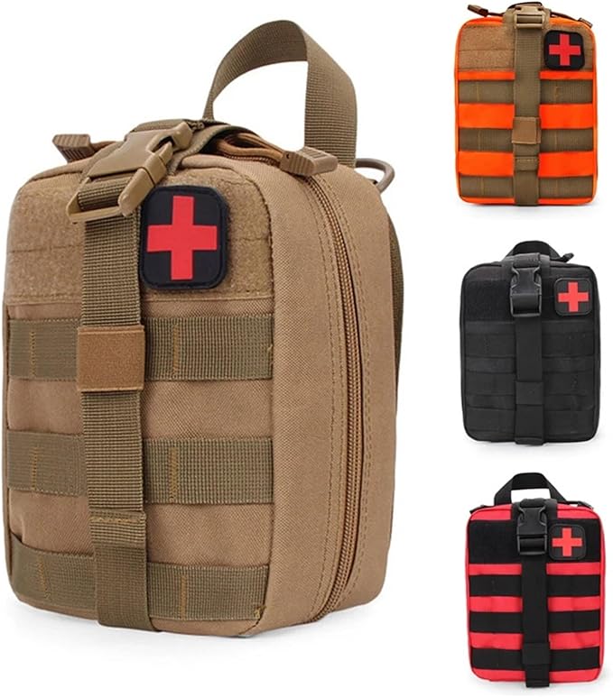 Tactical Hunting Molle Pouch Outdoor Survival Emergency Medical Kit Waist Pack Bag First Aid Kit Hiking Accessories