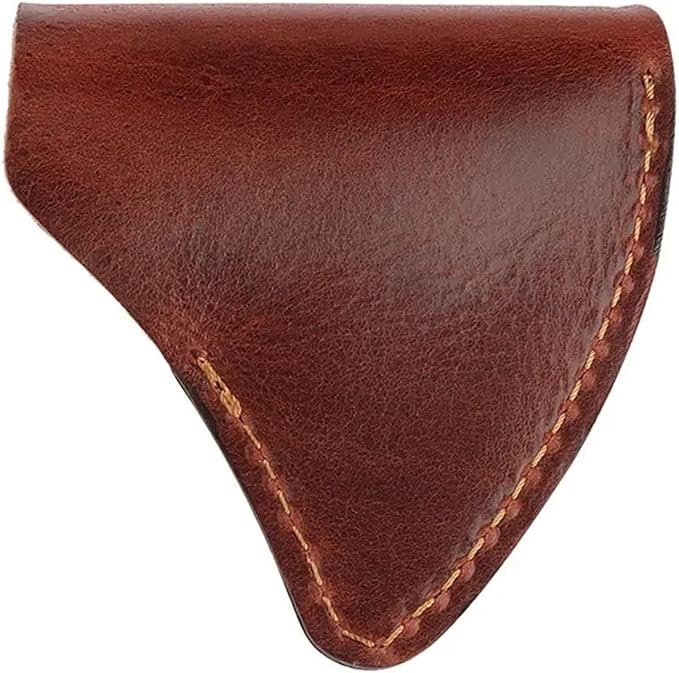 Hatchet Sheath PU Leather Holder Handmade Portable Waist Head Cover Axe Head Cover for Camping Outdoor Tool Brown for Outdoor Camping Blade Protection