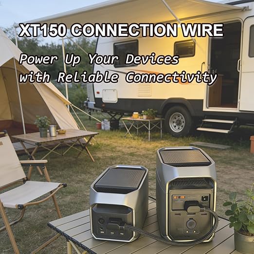 XT150 Connection Wire Compatible with ECOFLOW Delta Delta 2 Delta 3 Max (Plus/1500) &amp Wave 2/3 Upgrade Braided Workmanship 20 Inchs Not Compatible with Delta Pro/Pro 3/Ultra/3 Max