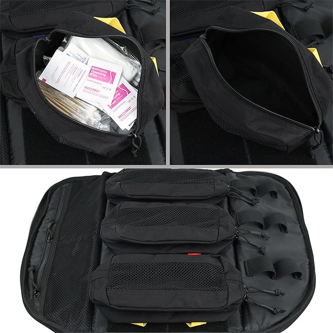 EXCELLENT ELITE SPANKER Medical Backpack Tactical Knapsack Outdoor Rucksack Camping Survival First Aid Backpack（Black）