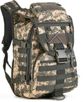 40L Military Tactical Backpacks for Men Women 3 Day Assault Pack Fitness Rucksack Bug Out Bag for Hiking Trekking Hunting Travel Gym Work (Acu Camouflage)
