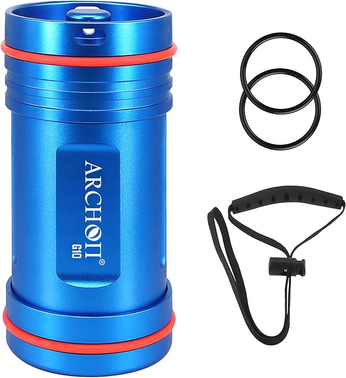 ARCHON Aluminum Alloy Waterproof Car Key Holder FOB Case Keychain Dry Storage Box for SwimmingDiving Essential Small Bag Kit for Boating