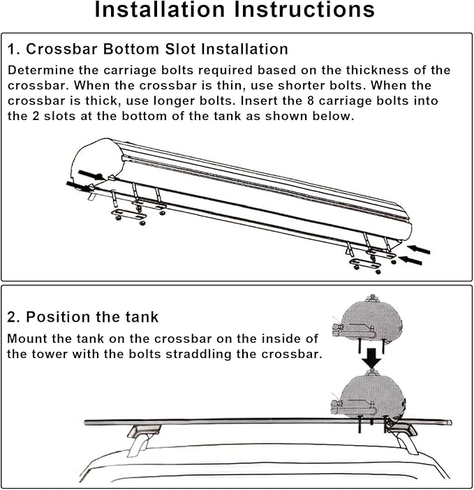 FQMYLTYN Pressurized Water Tank for Camping Shower Solar Heated Roof Rack Mount Road Shower with Water Pipe for Overlanding Surfing Off-Road Fishing Hunting(113x18x14.5cm)