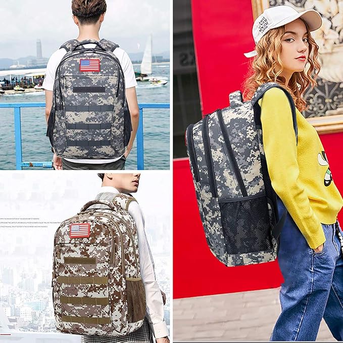 4land Camo Backpack for BoysArmy Boys Backpacks for Elementary Middle School MilitaryCamouflage Bookbag 40L