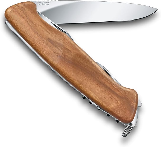 Victorinox RangerWood 55 10 Function Swiss Army Pocket Knife Brown