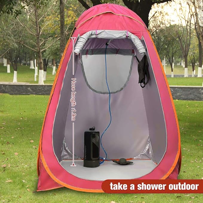 Lixada 12L/20L Water Bag Collapsible Water Container Portable Camping Shower Bag Water Bag with Air Pump for Outdoor