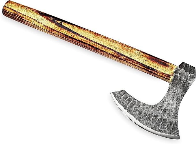 Splitting Axe Camping Chopping Hatchet Viking Tomahawk Battle Hunting Outdoor Solid Wood Handle 2038