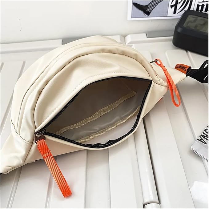 Men Fanny Pack Teenager Outdoor Sports Running Cycling Waist Bag Pack Male Fashion Shoulder(Black)