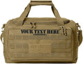 Tactical Gear bag Heavy Duty Duffel Gym bag/Tactical Backpack Custom Embroidered with your own text (Coyote Brown)