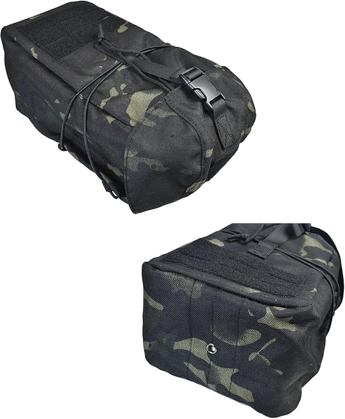 Tactical Molle Pouch Large Capacity Dump Pouch Drawstring Magazine Tactical Utility Pouch Recycling Pouch Bag Belt Waist Bag