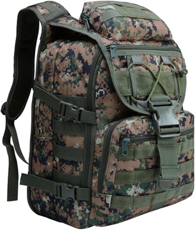 Camping Backpacks for Men Women Outdoor Tactical Oxford Cloth Backpack Large Capacity Hiking Travel Duffle Bags (F/Multicolor)
