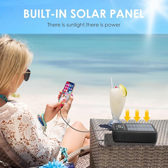 JIYHF Portable Power Station 74Wh Solar Generator &amp Backup Power with 45W USB-C PD 3000A Jump Starter with Air Compressor Ideal as a Portable Power for Emergency car Battery Jumper RV inflat
