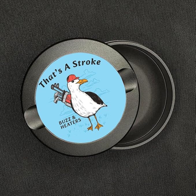 Buzz &amp Heaters Metal Container for Zyn | Metal Holder for Zyn |Metal Can for Zyn | Metal Container for Zyn Holder | Metal Pouch Cans for Zyn | Golf Containers for Zyn | That’s a Stroke Tee Time