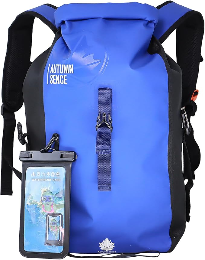 Dry Bags Waterproof Backpack Waterproof backpack for Water sportsboatingFloatinghiking camping and other outdoor activities 25L.(Blue)