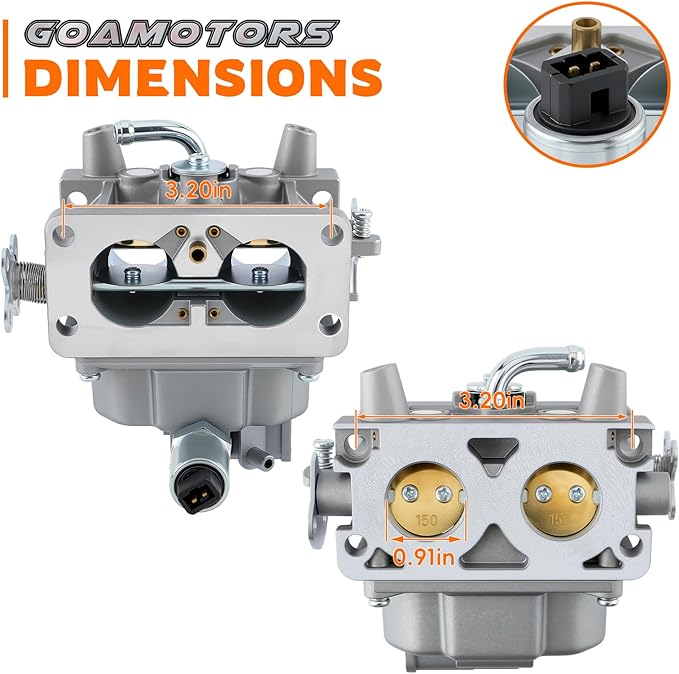 GoaMotors 0E9383F Carburetor Fit for Generac 0058020 0058021 0058022 Xg10000e Generator Replaces GTH530 9383F
