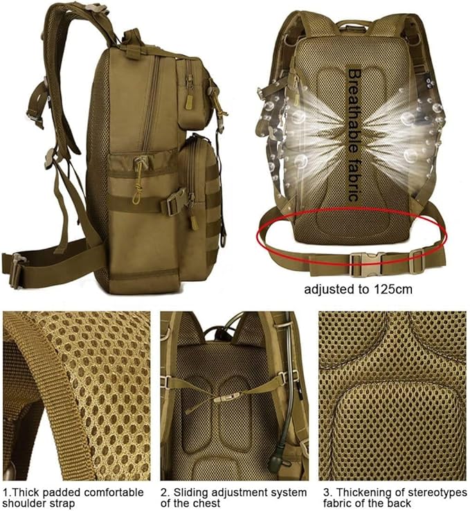 Outdoor Bactical Backpack Military Fan Bag Camouflage Backpack Travel Bag Mountaineering Bag Riding Backpack